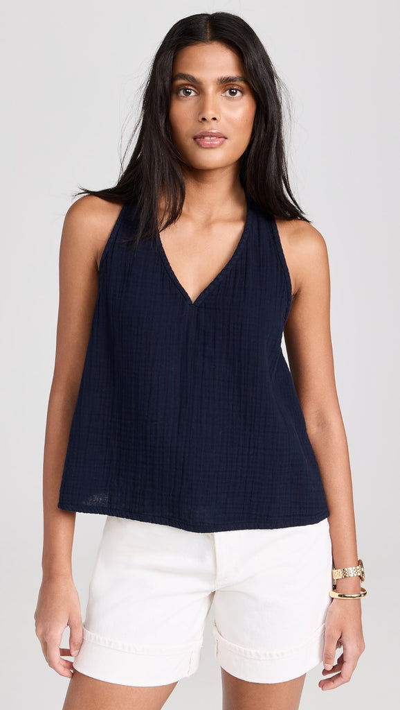 AXL Gauze Racerback Top in North Star
