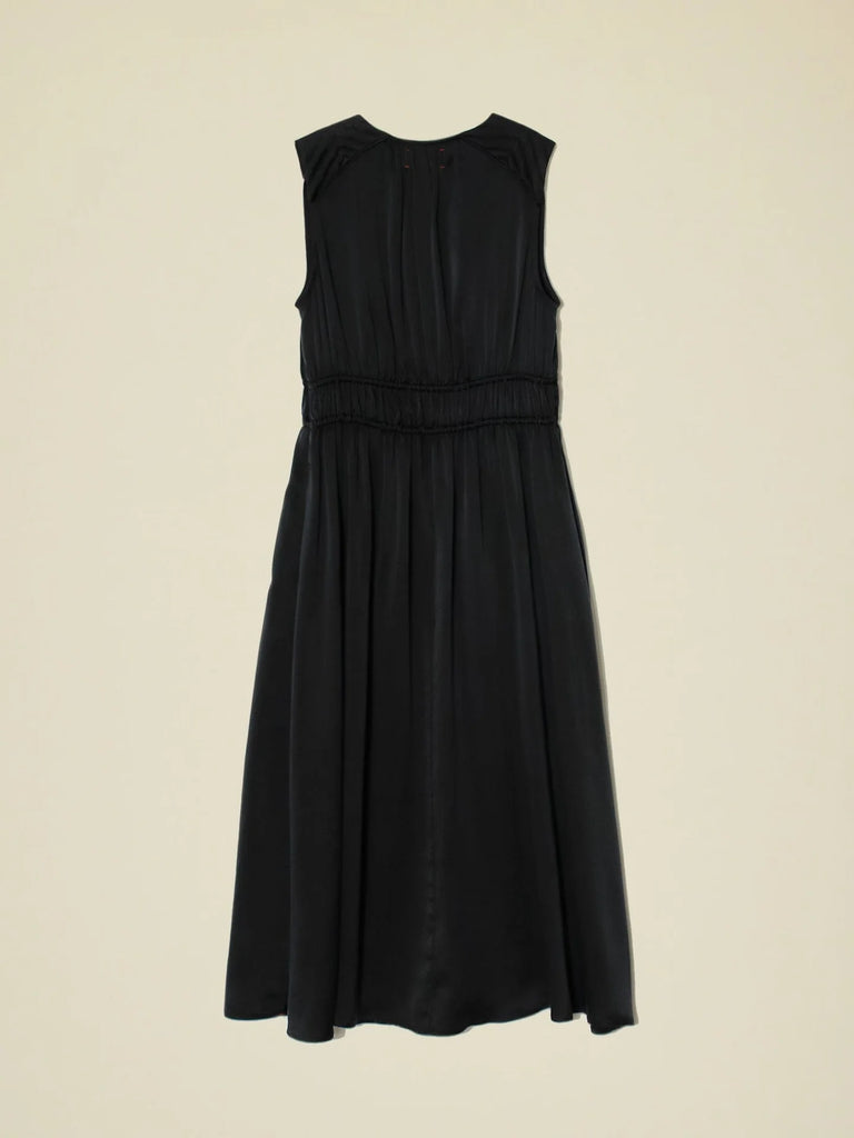 ELOWYN Silk Dress in Black
