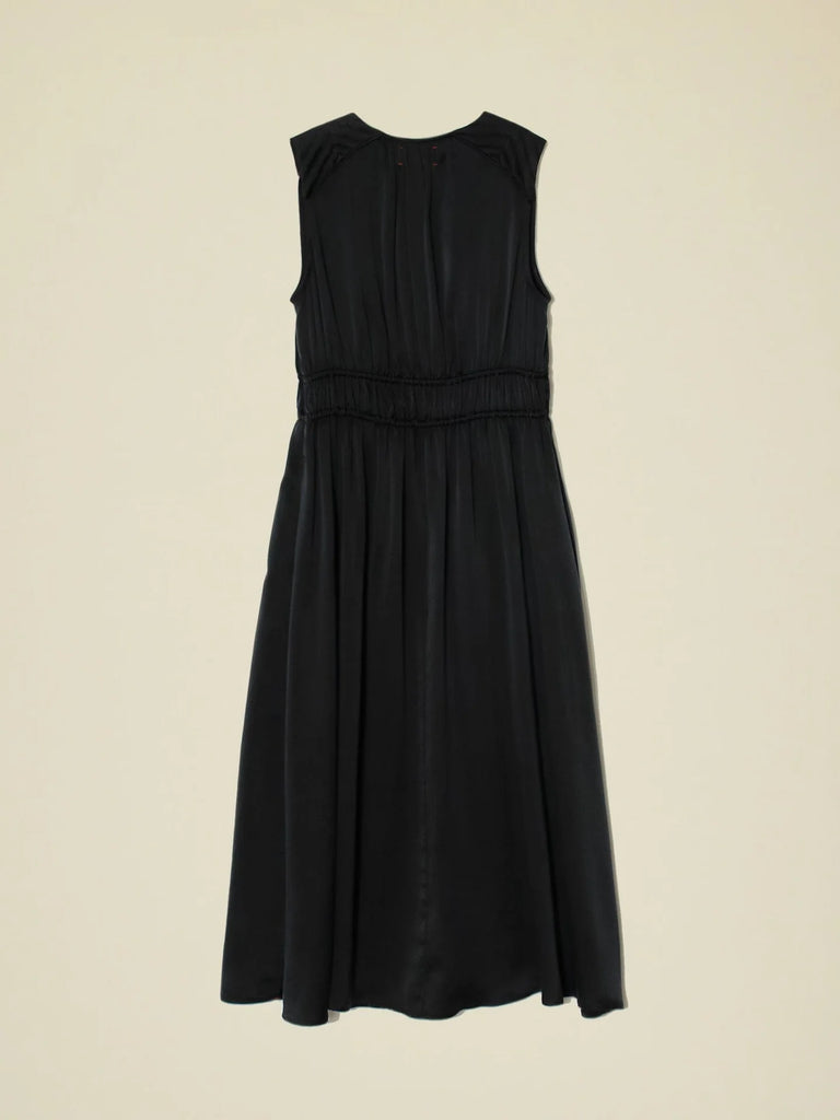ELOWYN Silk Dress in Black