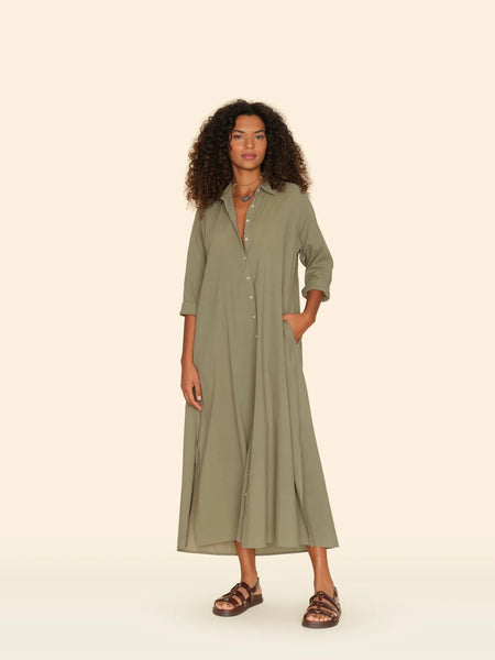 BODEN Maxi Dress in Green Army BODEN Maxi Dress in Green Army