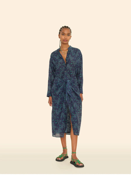 alana printed wrap over midi dress Alana Merino Wool Wrap Dress