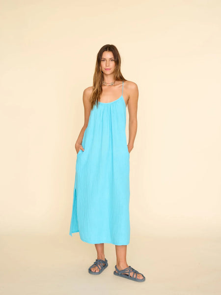 TALIA Racerback Maxi Dress in Sea Star