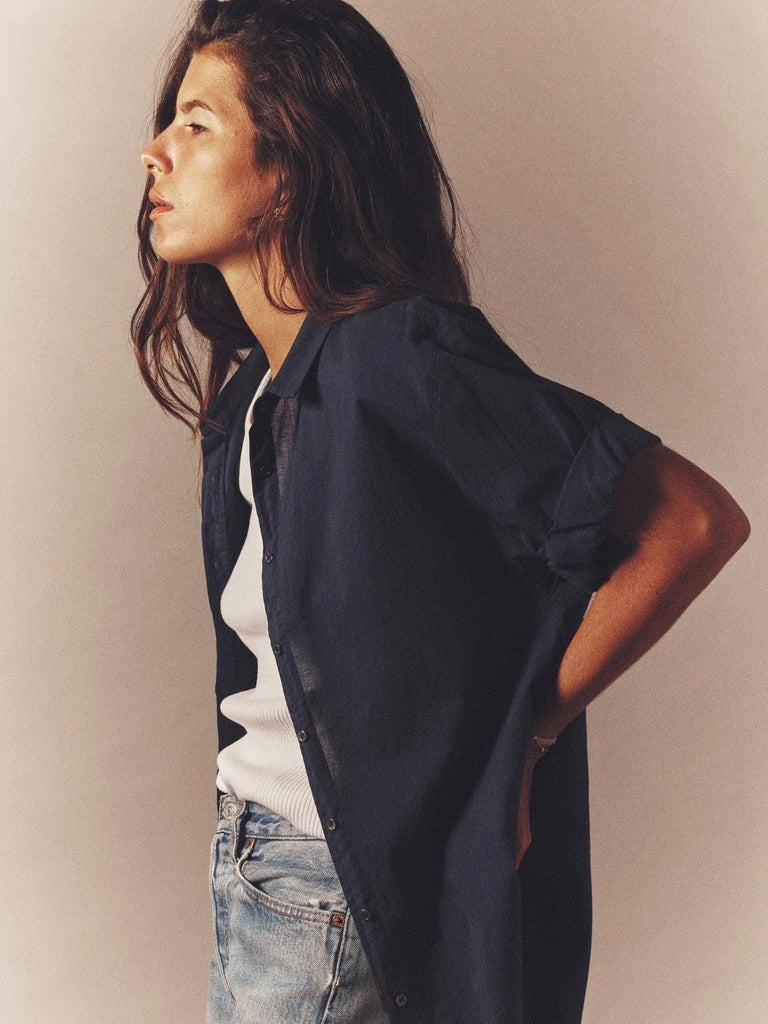 CHANNING Short Sleeve Shirt in Navy
