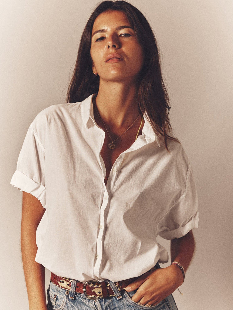 CHANNING Short Sleeve Shirt in White