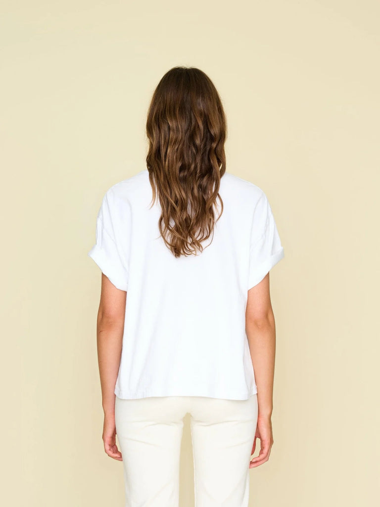 PALMER Boxy Crew Neck Tee in White