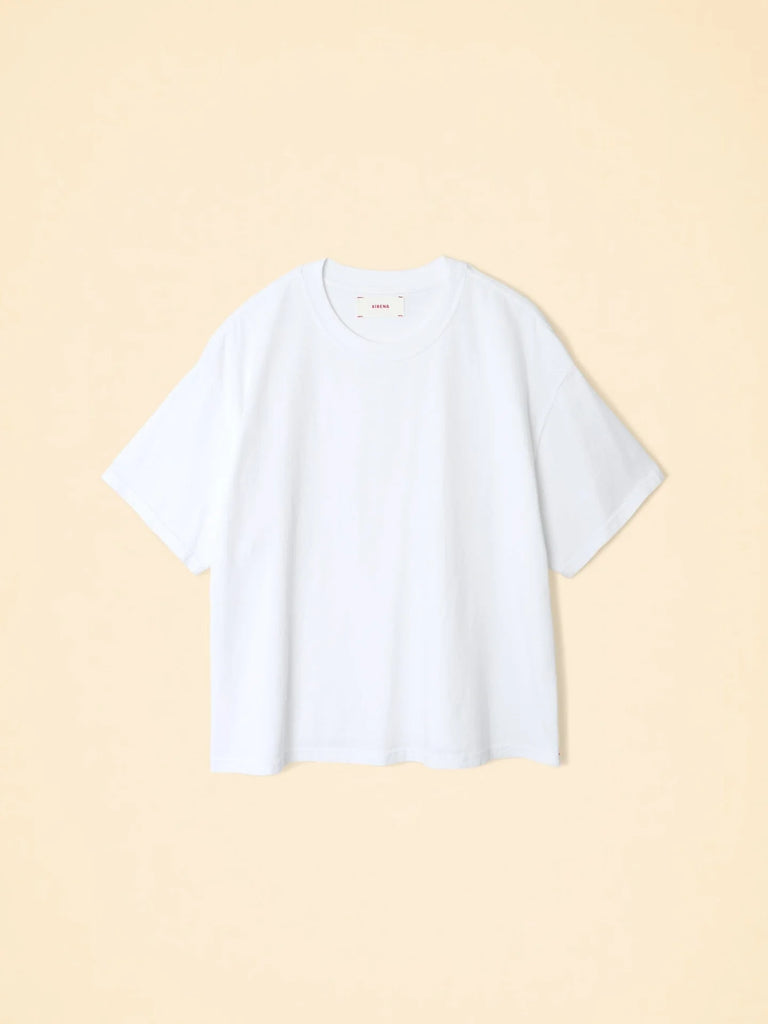 PALMER Boxy Crew Neck Tee in White