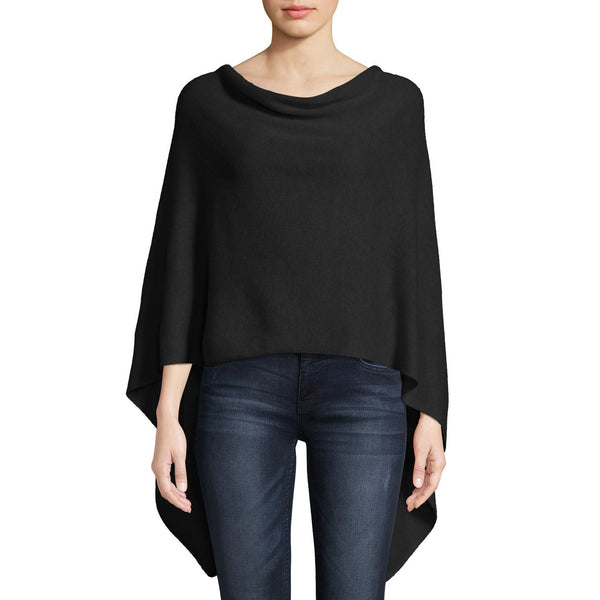 Cashmere Ruana in Black