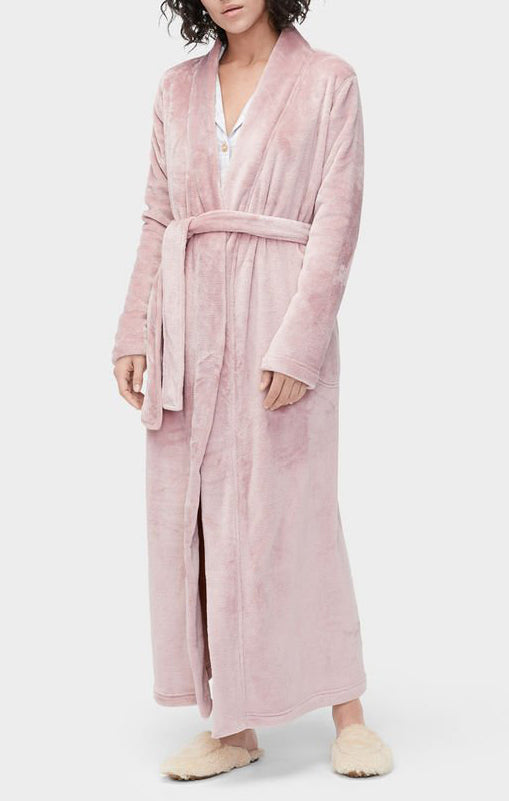 MARLOW Double-Face Fleece Robe in Dusk