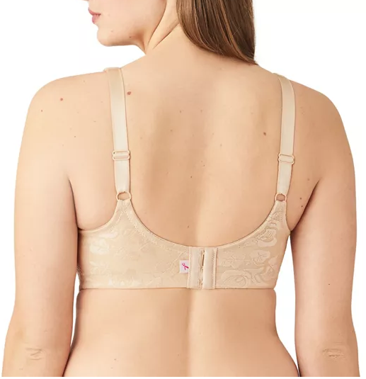 AWARENESS Full Figure Seamless Wire Free Bra in Sand