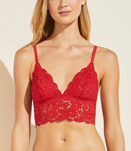 NAYA Longline Bralette in Haute Red