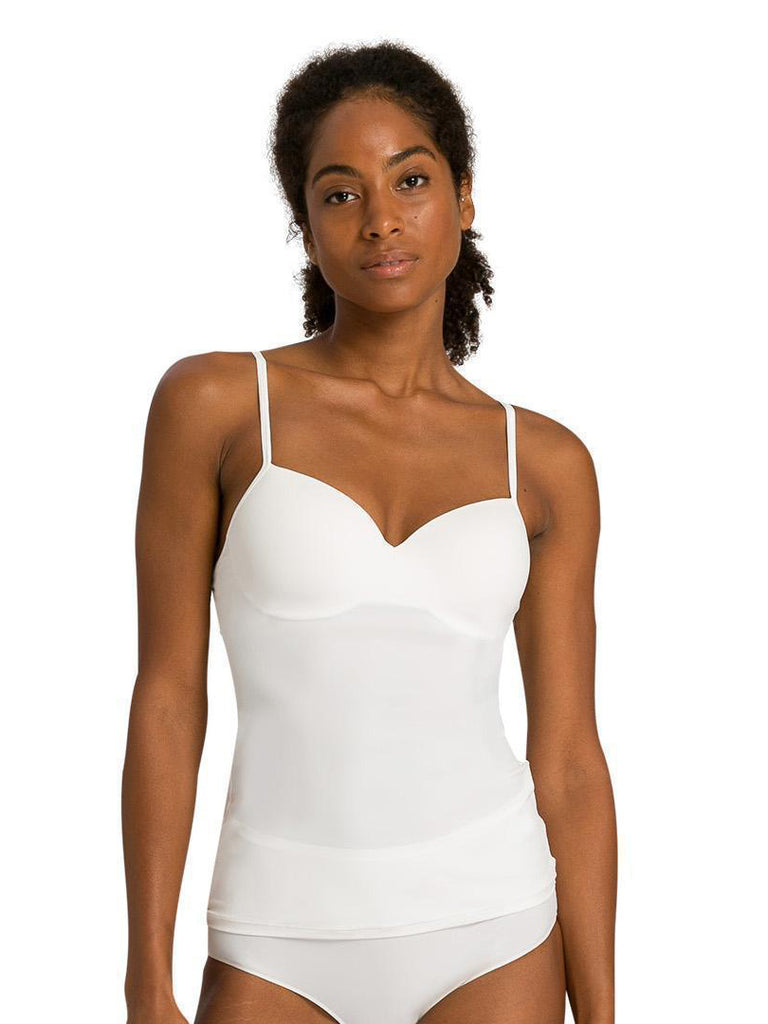 ALLURE Padded Underwire Bra Cami in Off White