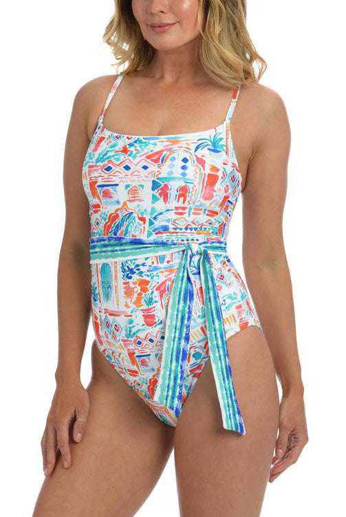 TERRA Belted One Piece in Multi