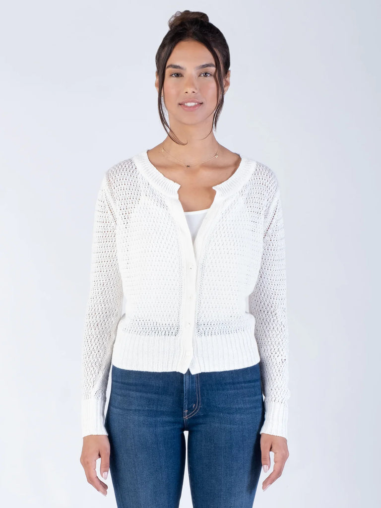 ELODIE Cardigan in White