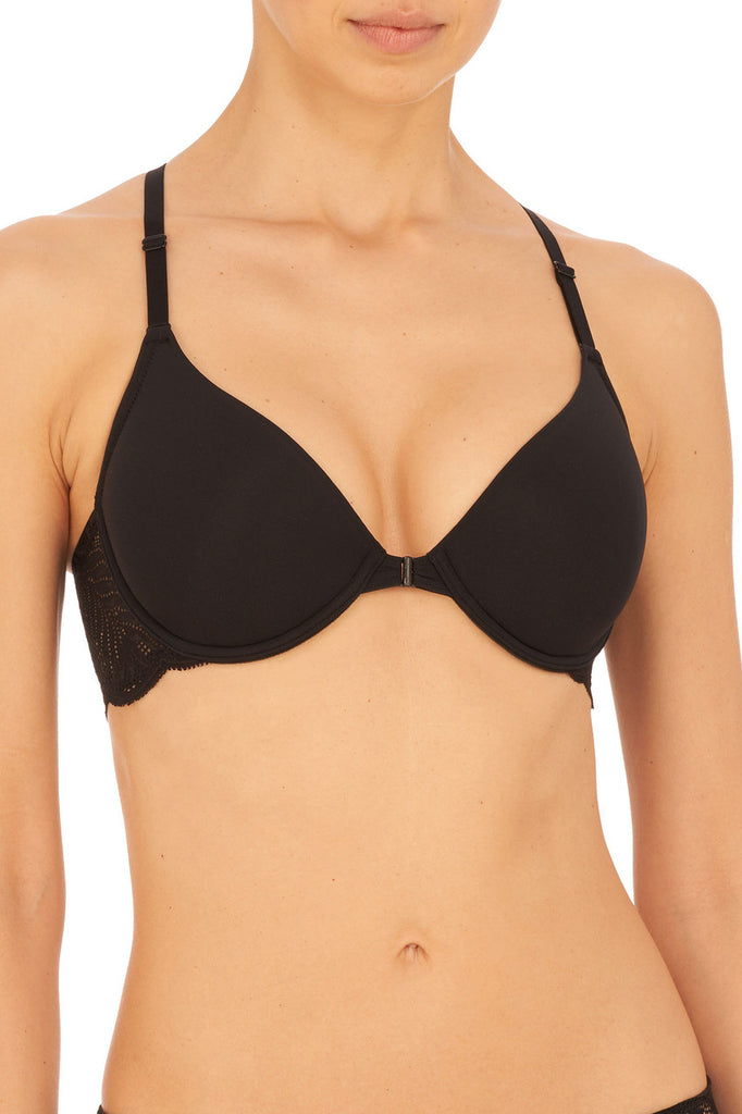 LUSH Front Close Contour Bra in Black