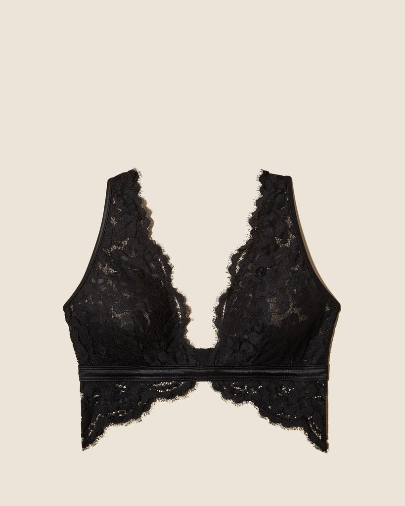 MAGNOLIA Tall Triangular Bralette in Black