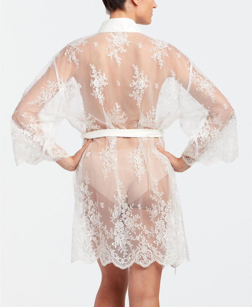 DARLING Lace Robe in Ivory