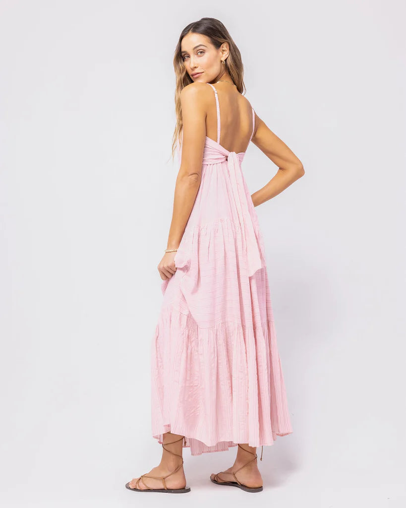 SANTORINI Dress in Rose Quartz