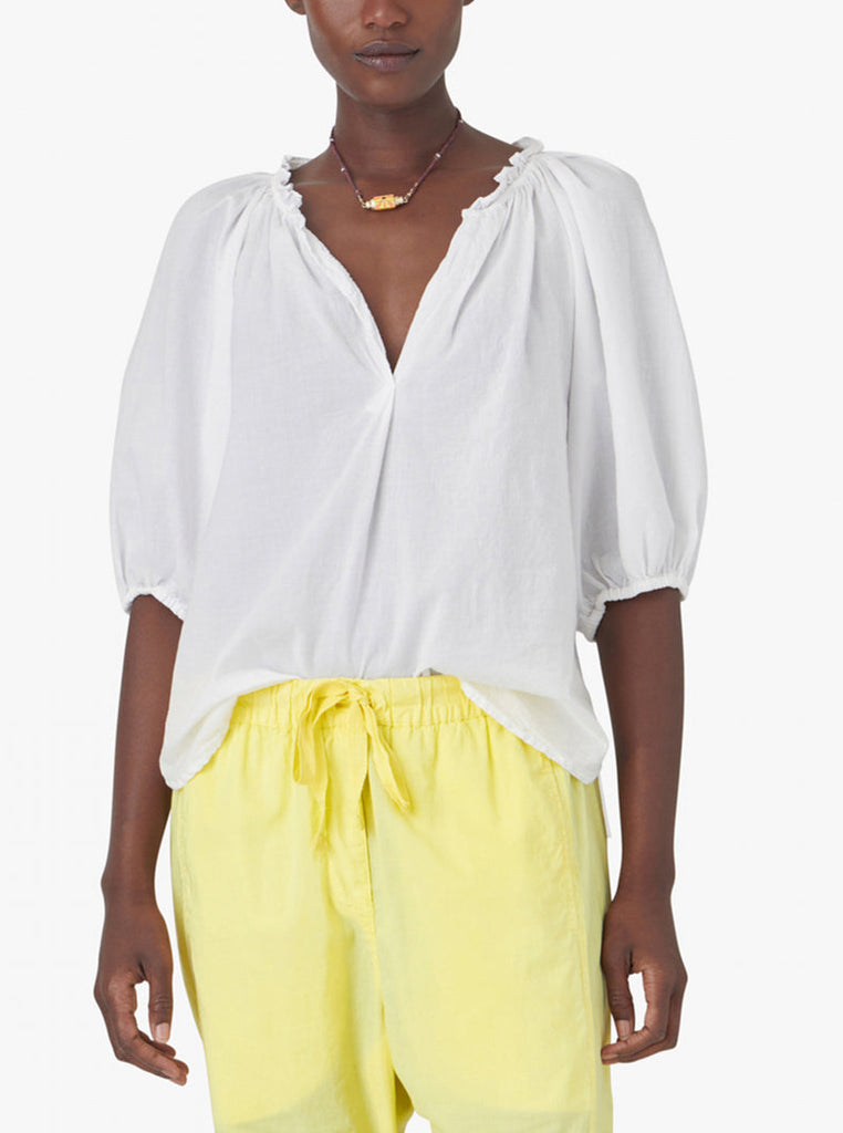 JULES Half Sleeve Top in White