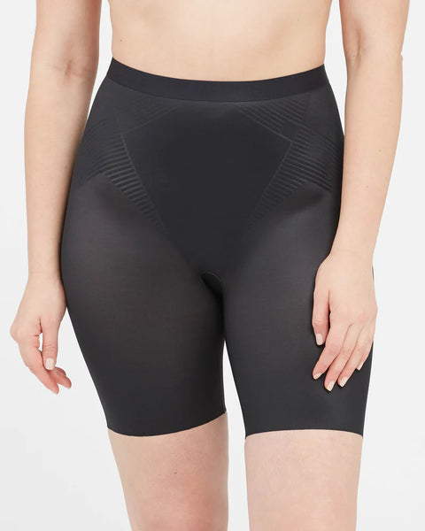THINSTINCTS 2.0 Mid-Thigh Shorts in Very Black