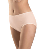 Cotton Seamless Full Brief in Beige