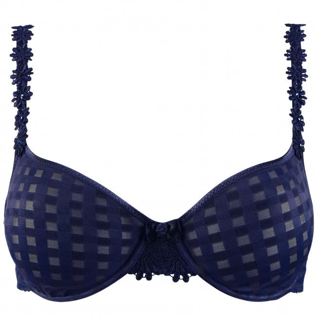 AVERO Un-Lined Underwire Bra in Bleu Bijou