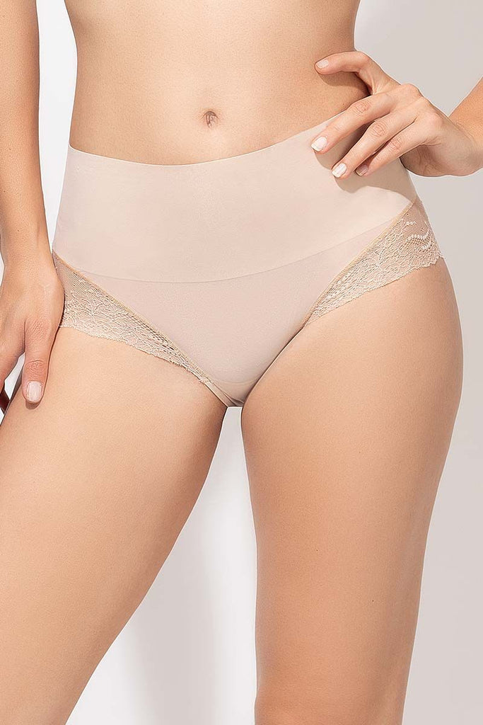 UNDIE-TECTABLE Lace Hi-Hipster Panty in Soft Nude