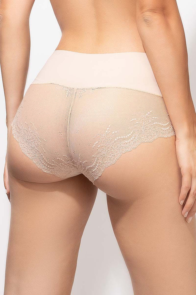 UNDIE-TECTABLE Lace Hi-Hipster Panty in Soft Nude