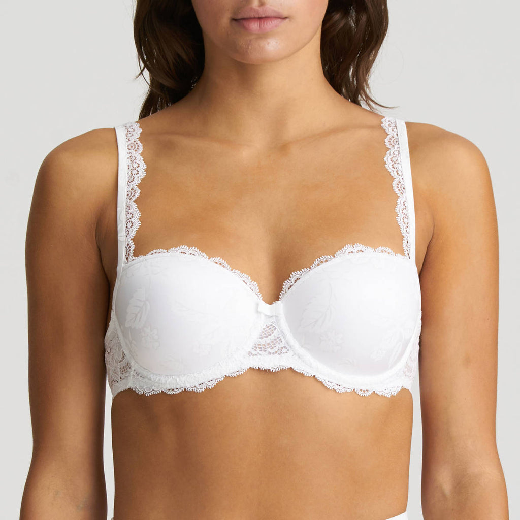 SYLVIA Padded Balcony Bra in White