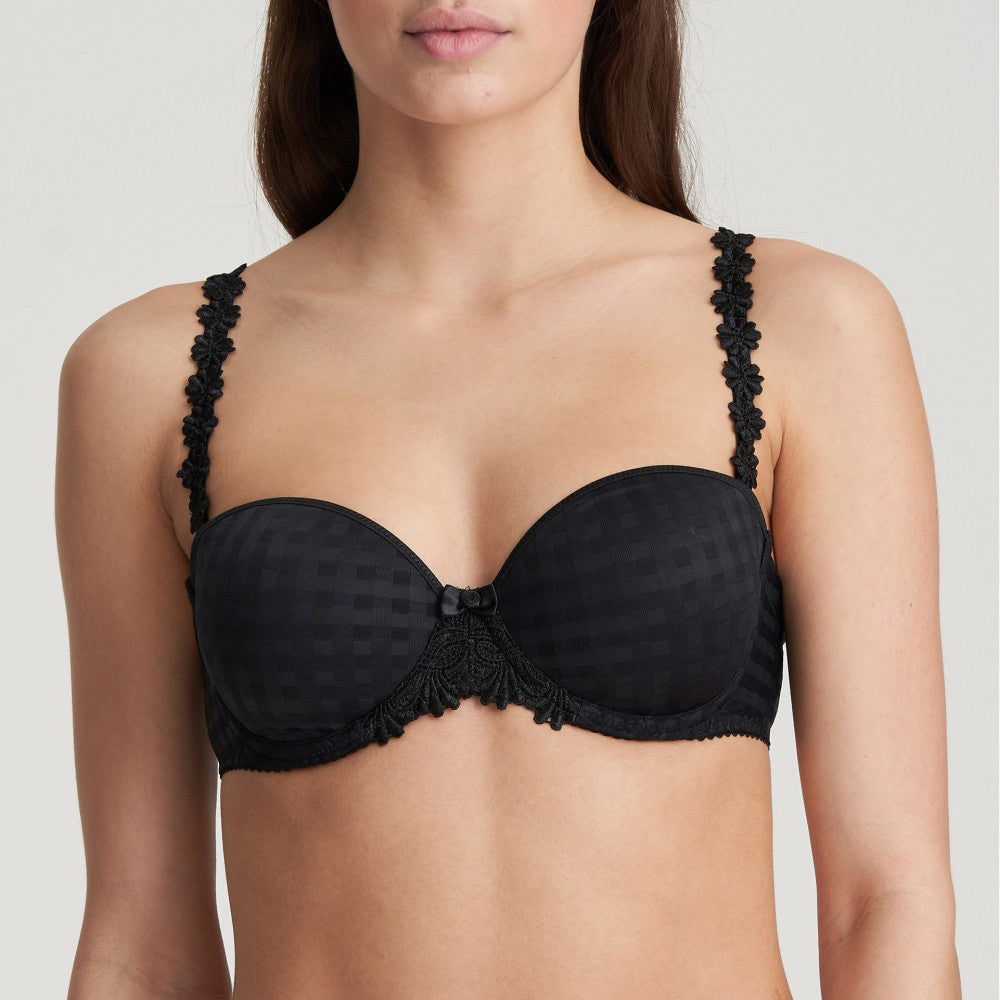 AVERO Strapless Convertible Bra in Black