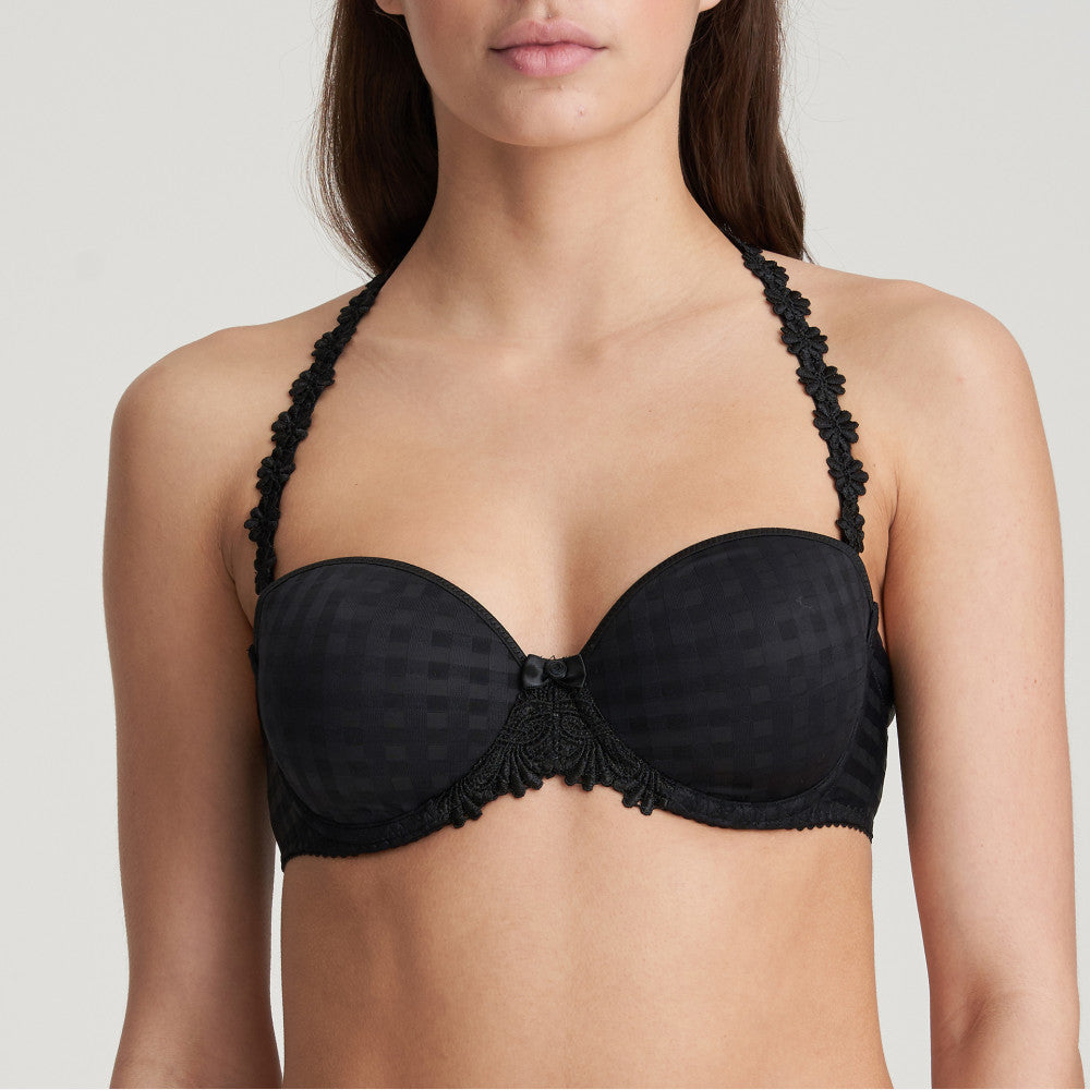 AVERO Strapless Convertible Bra in Black