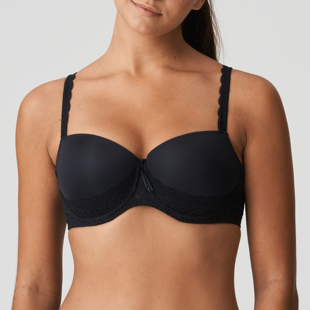 I DO Twist Balcony Bra in Black