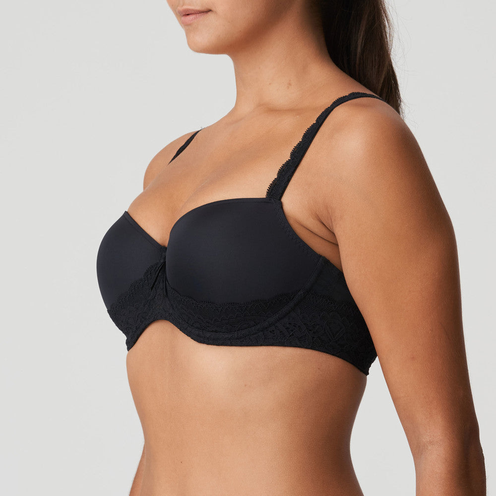 I DO Twist Balcony Bra in Black