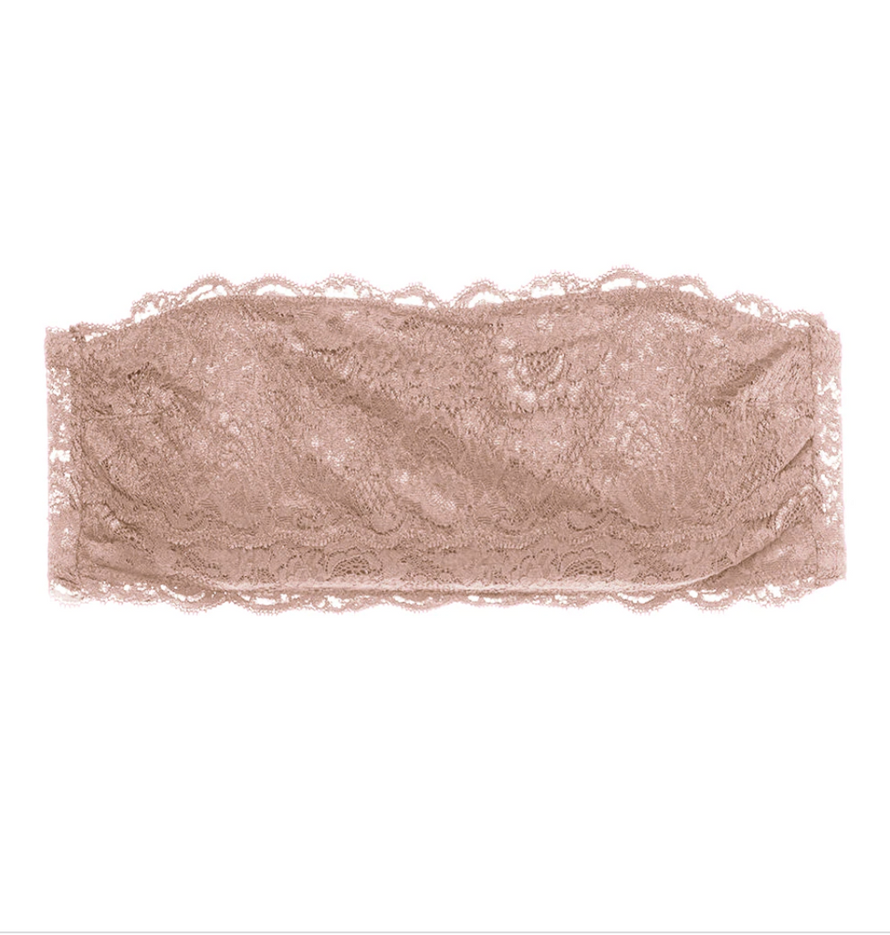 FLIRTIE Lace Bandeau Bra in Mandorla