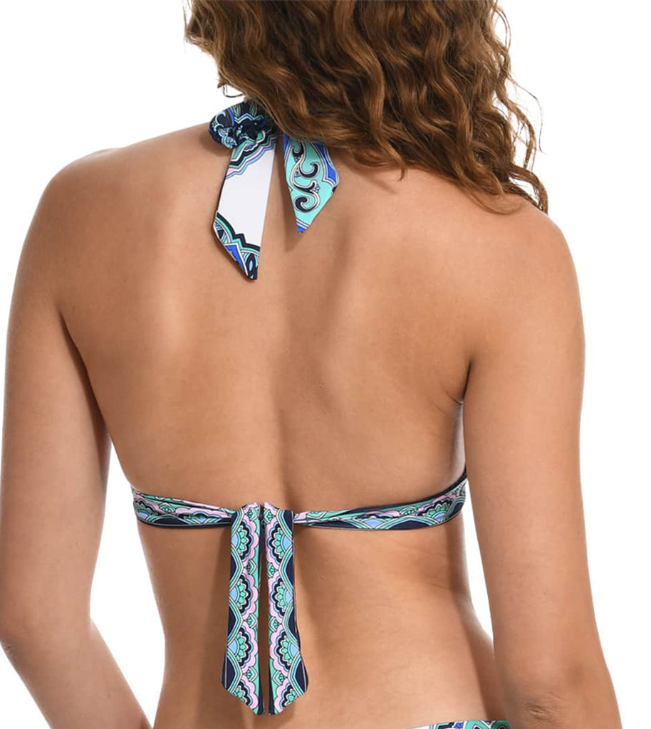 MEDALLION Halter & High Waist Bikini in Multi