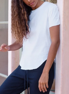 THEO Perfect Tee Heritage Jersey in White