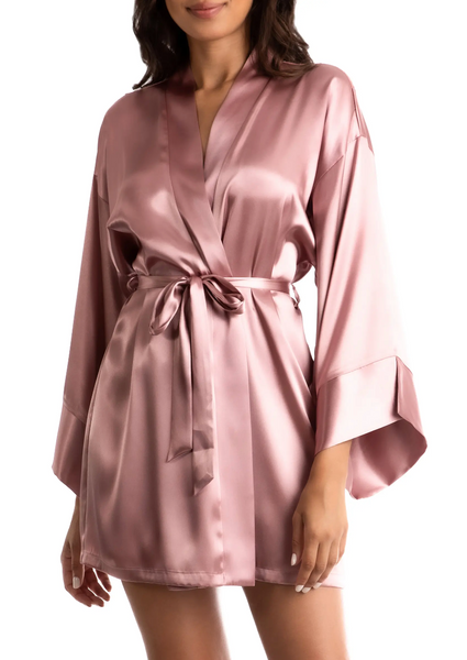 LAVENDER HILL Wrap Robe in Sunset Mauve