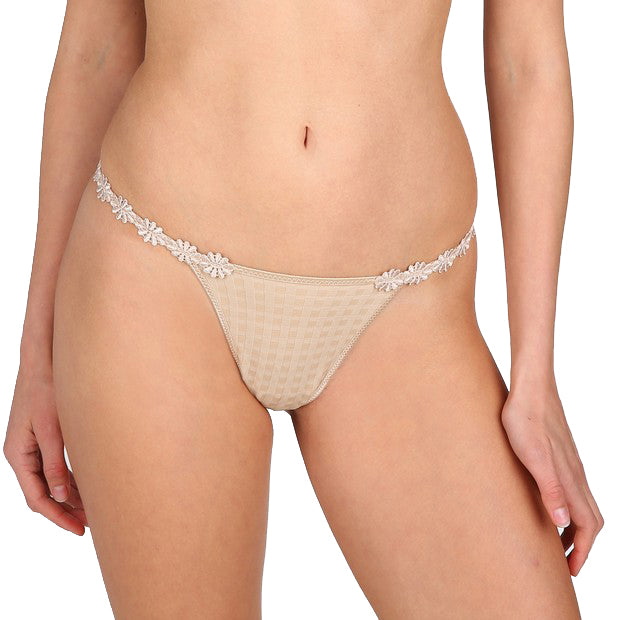 AVERO String Thong in Cafe Latté