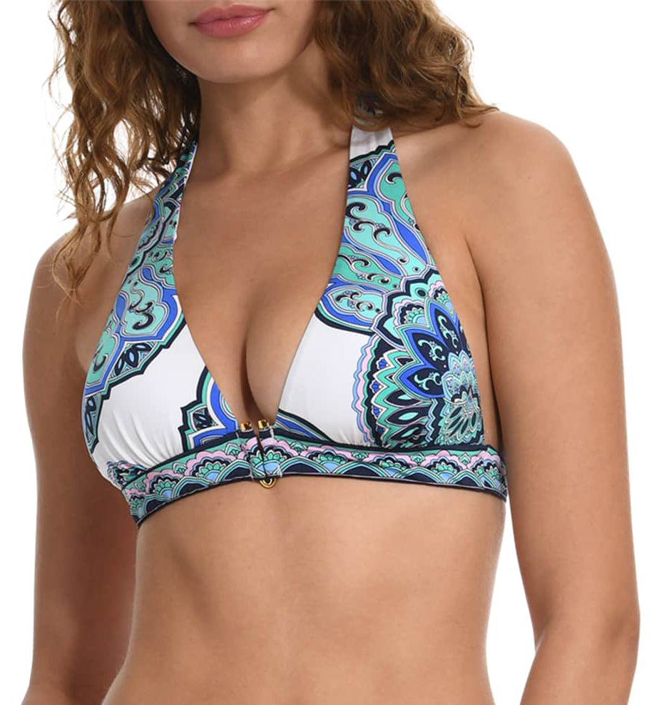 MEDALLION Halter & High Waist Bikini in Multi