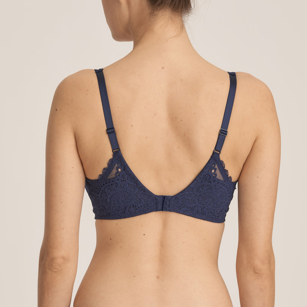 I DO Twist Balcony Bra in Sapphire Blue