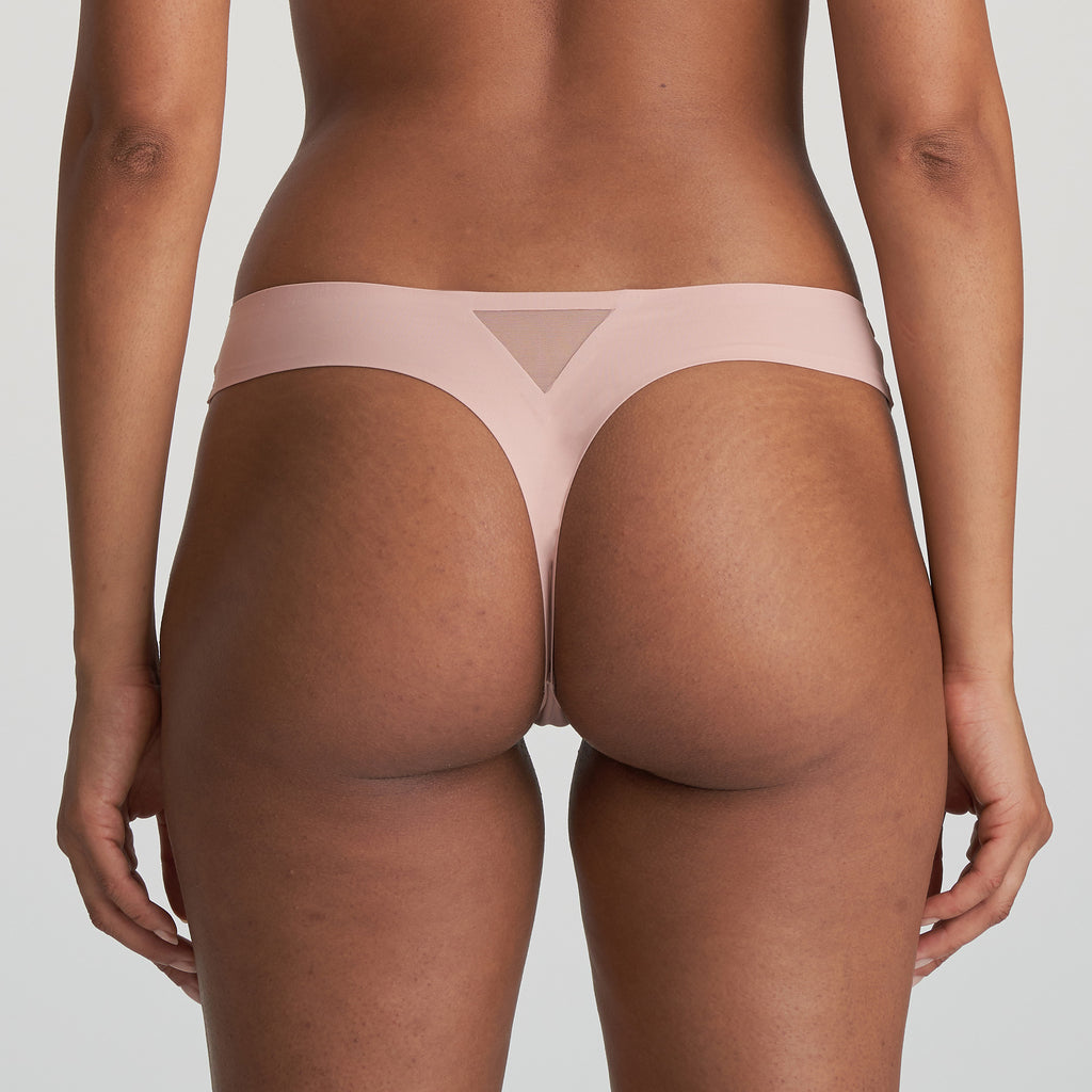 LOUIE Thong in Powder Rose
