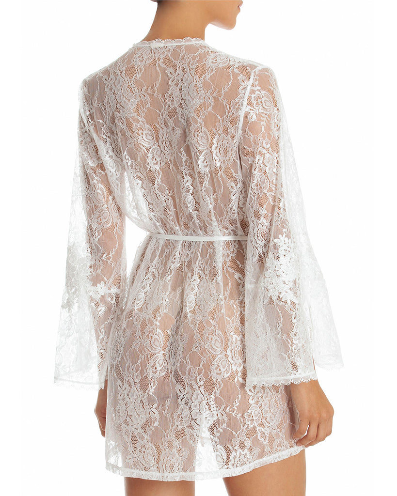 SUTTON Lace Robe in Ivory
