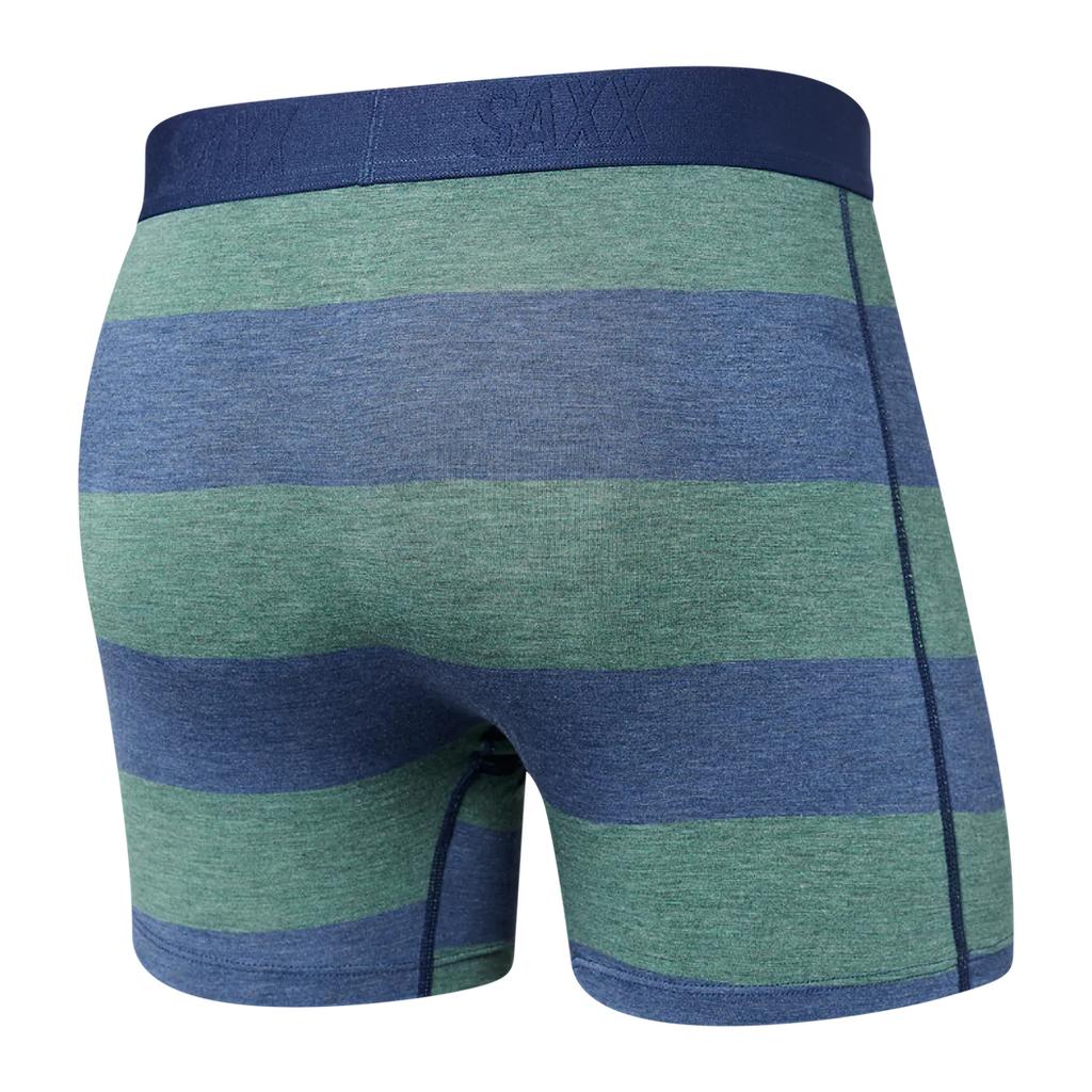 VIBE Boxer Brief in Blue/Green Ombre Rugby