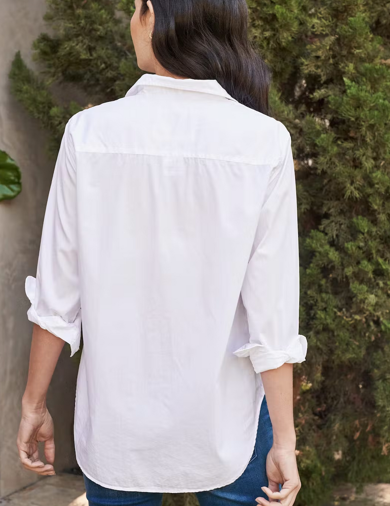 FRANK Super Fine Italian Poplin in White