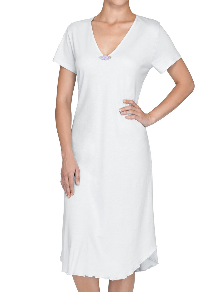 Supima Cotton Nightshirt in White