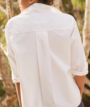 SILVIO Superluxe Cotton Button Down in White