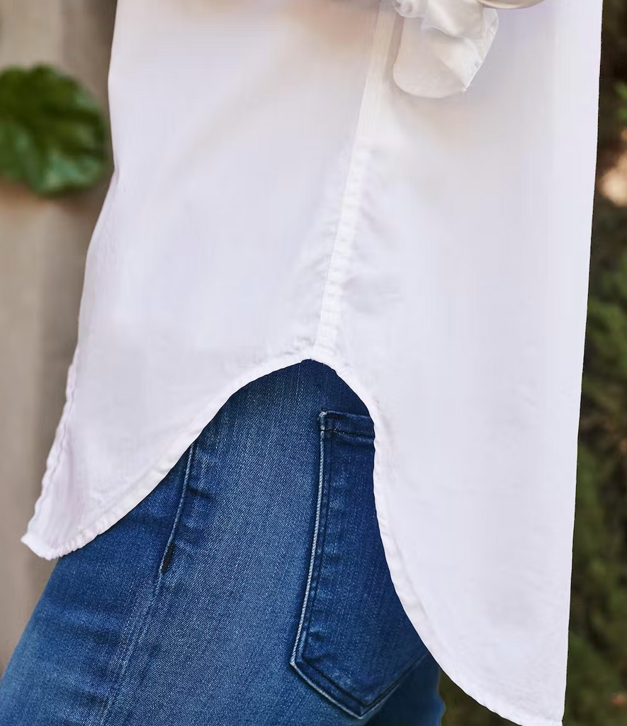 FRANK Super Fine Italian Poplin in White