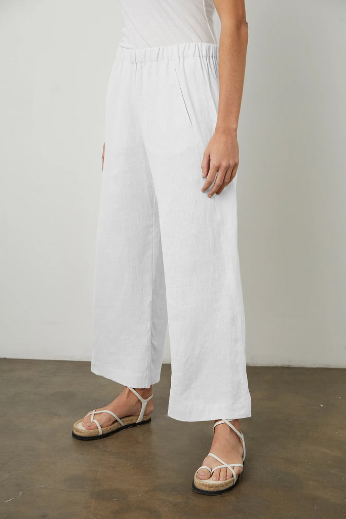 LOLA Linen Pants in White