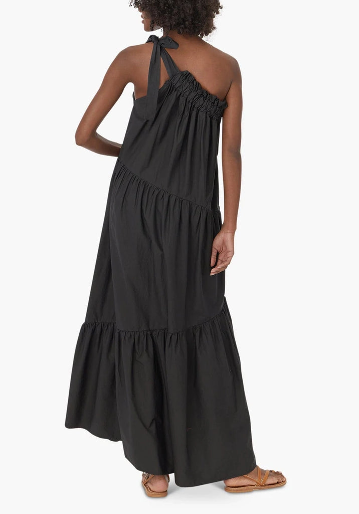 MAISIE One Shoulder Dress in Black