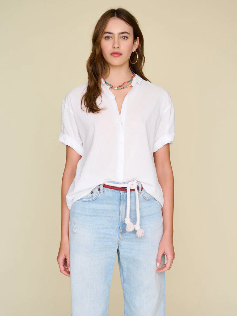 CHANNING Short Sleeve Shirt in White