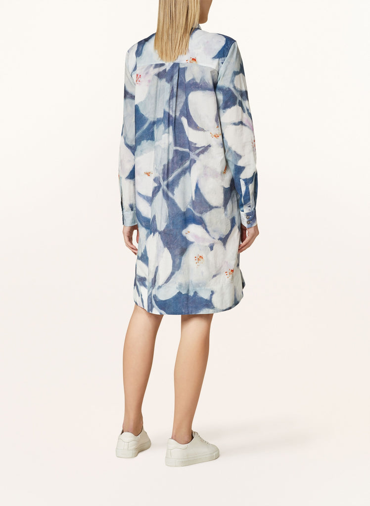 GRACIA NEW Long Sleeve Dress in Blue/White Floral